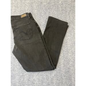 Levi's 505 Straight Leg Black Dark Wash Women's Junior's Jeans Size 6